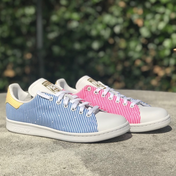 Adidas Stan Smith Pride Pink Blue LGBTQ+ Sneakers - Picture 6 of 9